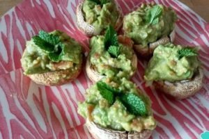 Guacamole: Champiñones Rellenos para una delicia vegana