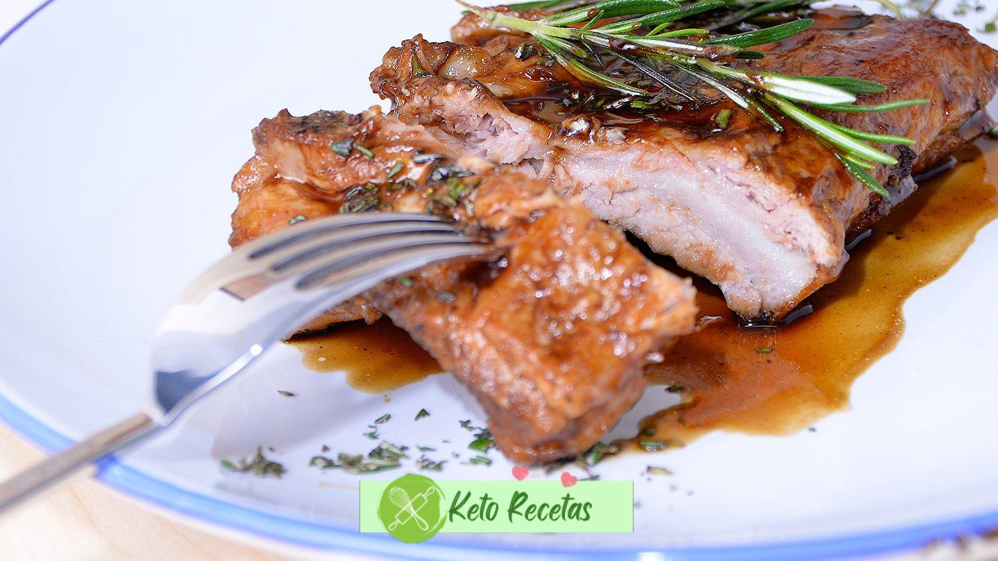 Costillas de Cerdo Glaseadas – Receta de Barbacoa Keto