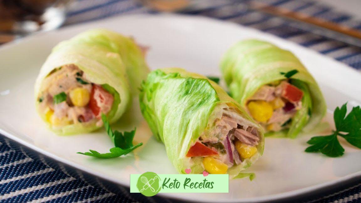 Rollitos de Lechuga con Carne de Res y Aguacate