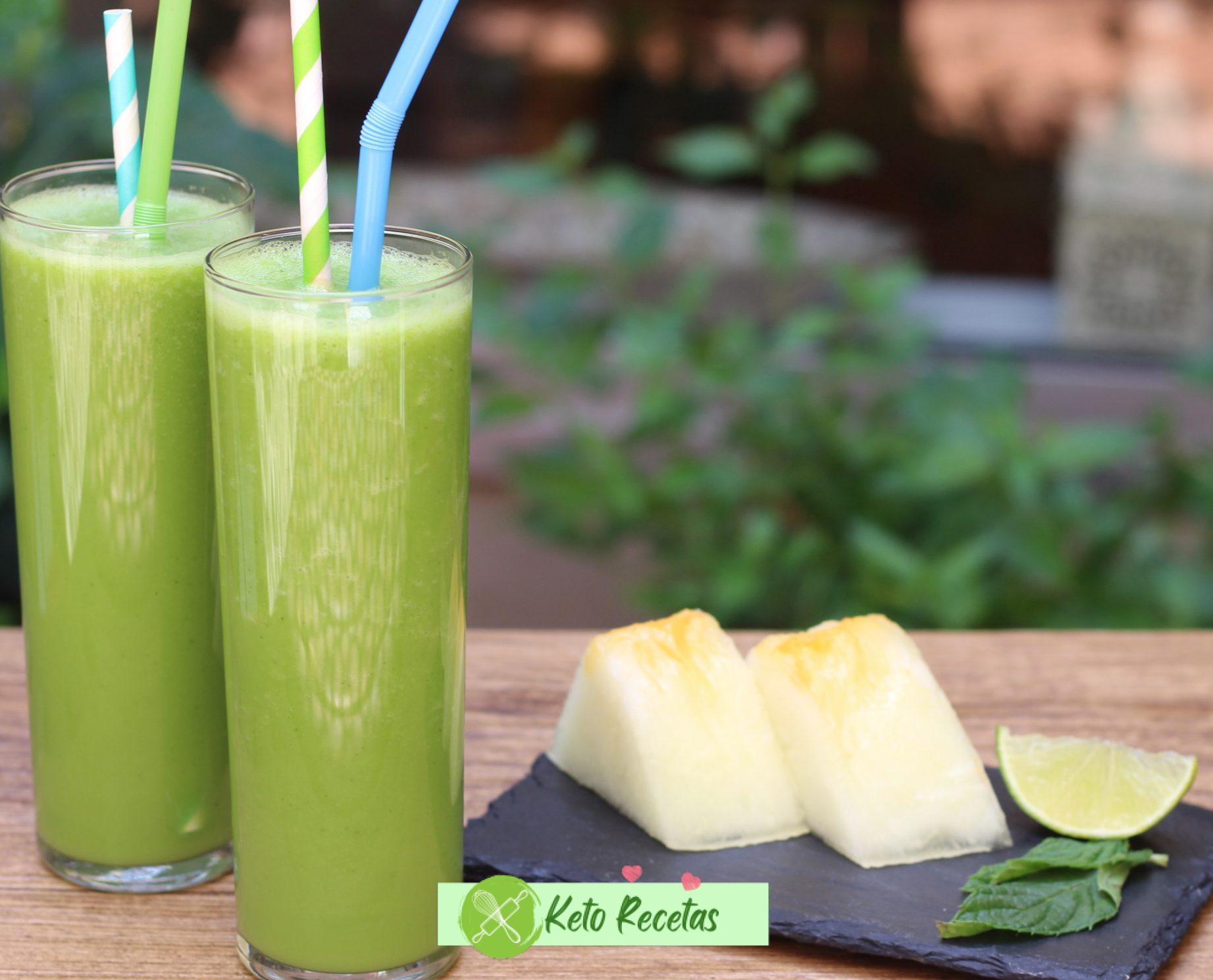 Batido de Melón y Menta refrescante