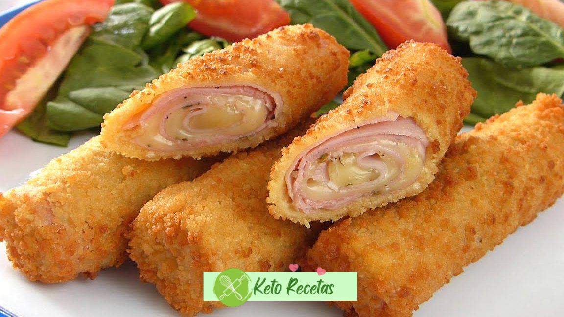 Rollitos de Jamón y Queso Crema: Delicioso bocado